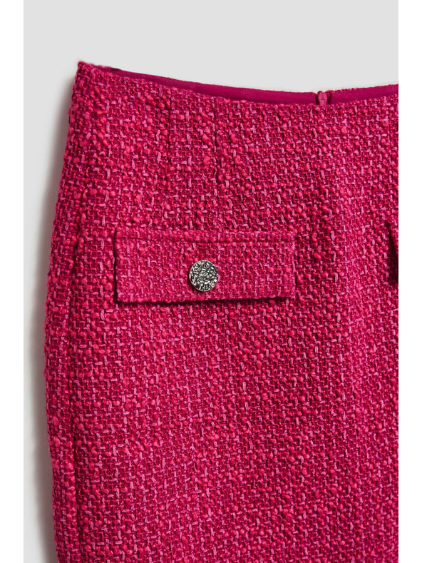 Moodo Tweed stílusú szoknya rózsaszín Moodo