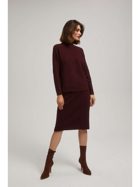 Moodo Karcsúsított kötött szoknya gesztenyebarna Moodo