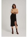 Moodo Midi ceruska szoknya oldalsó hasítékkal fekete Moodo