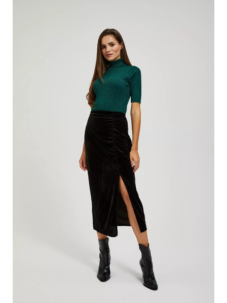 Moodo Bársony szoknya oldalsó hasítékkal Moodo