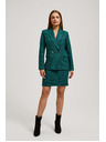 Moodo Tweed stílusú szoknya díszgombokkal smaragdzöld Moodo