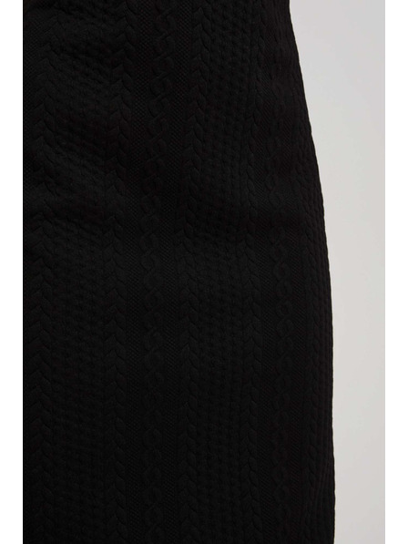 Moodo Ceruska szoknya kötött mintázattal fekete Moodo