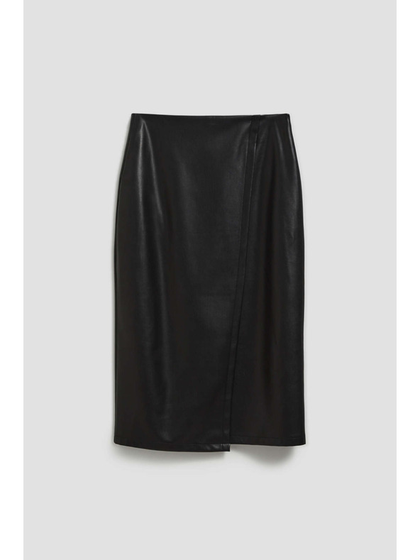 Moodo Midi szoknya bőrutánzattal Moodo