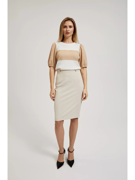 Moodo Sima ceruska szoknya térdig érő bézs Moodo