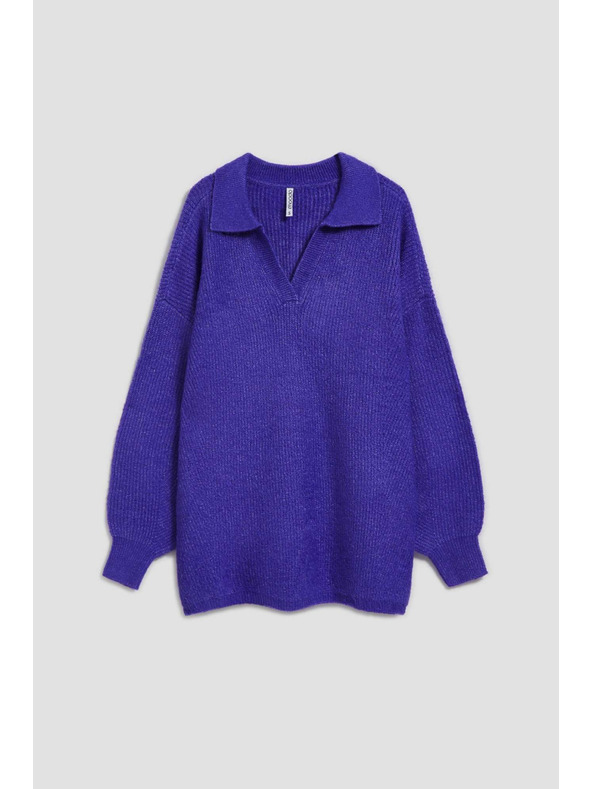 Moodo V-nyakú pulóver lila Moodo