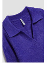 Moodo V-nyakú pulóver lila Moodo