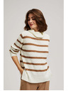 Moodo Moodo csíkos pulóver és nyak