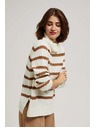 Moodo Moodo csíkos pulóver és nyak