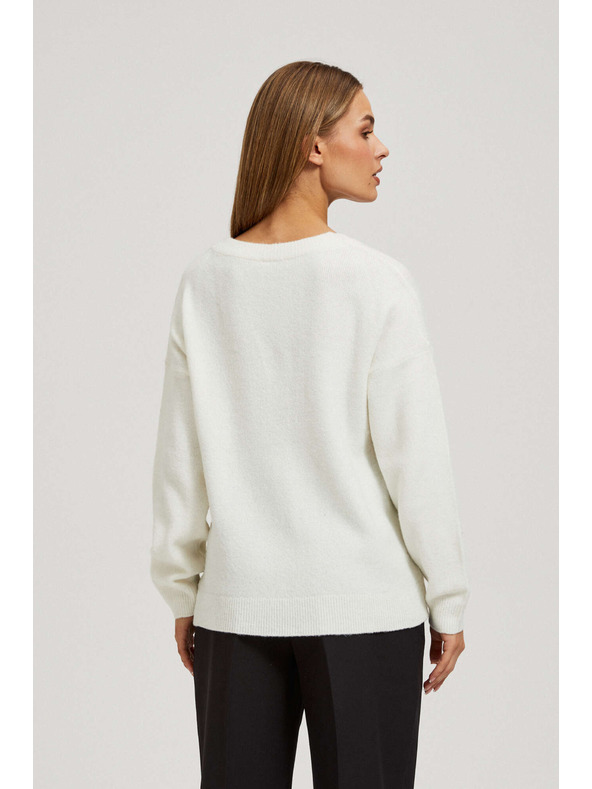 Moodo Moodo V-nyakú gyöngyös pulóver