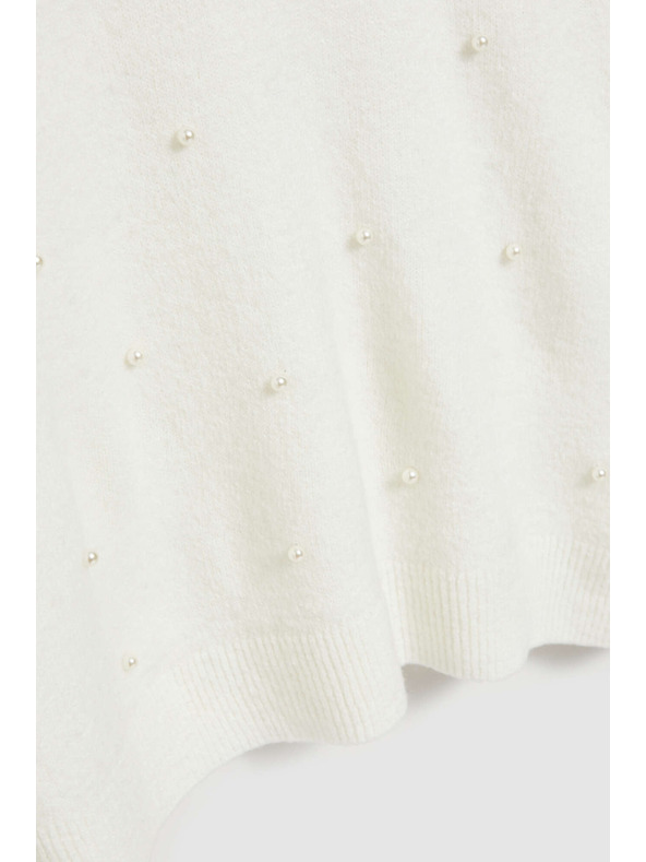 Moodo Moodo V-nyakú gyöngyös pulóver