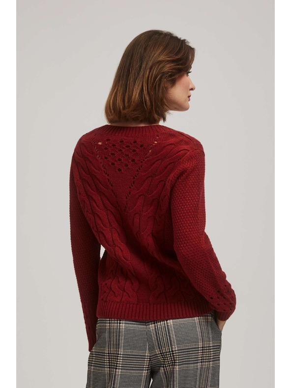 Moodo Moodo áttört ujjú pulóver