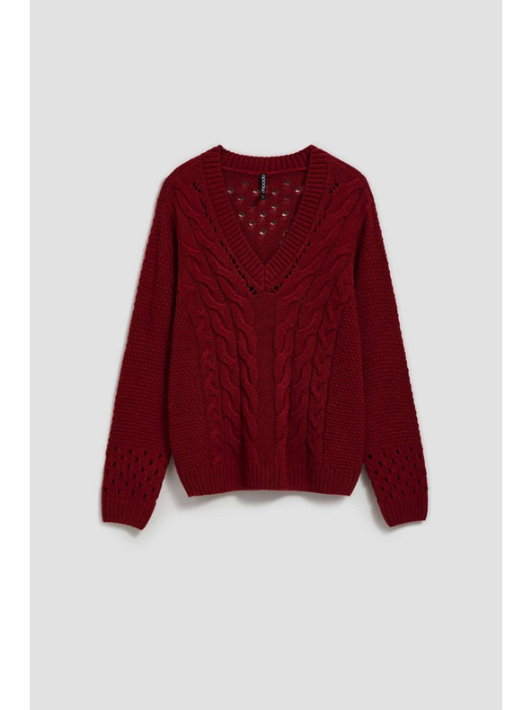 Moodo Moodo áttört ujjú pulóver