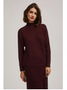 Moodo Moodo denevér szabású pulóver magas gallérral