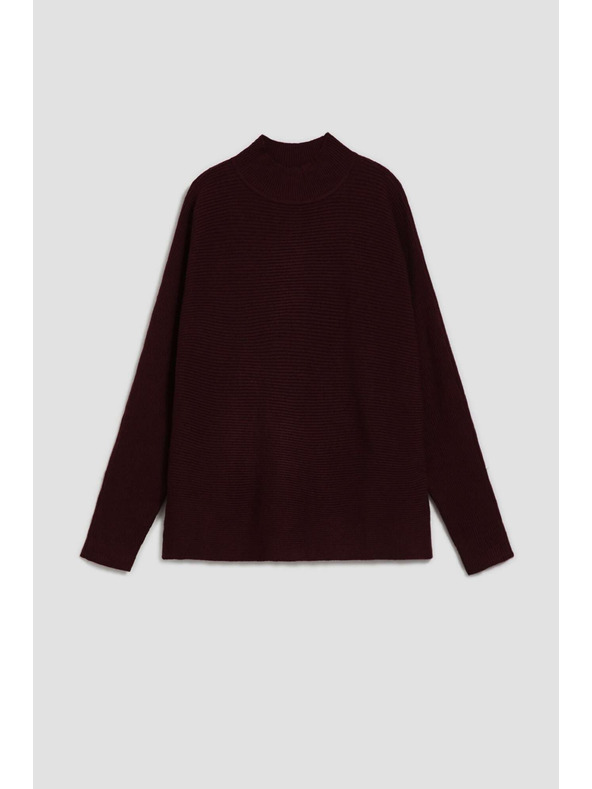 Moodo Moodo denevér szabású pulóver magas gallérral