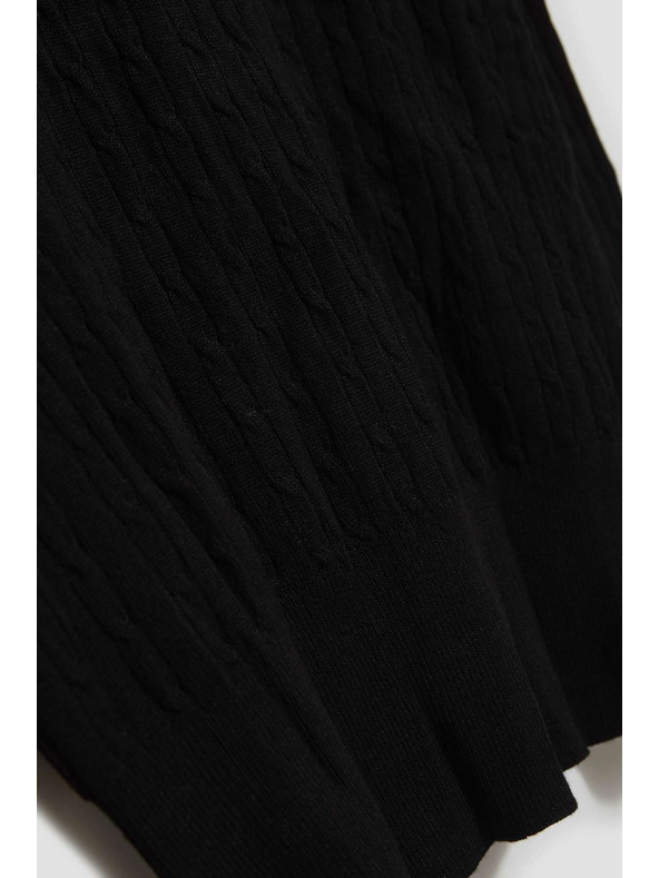 Moodo Moodo fekete vékony nyakú pulóver