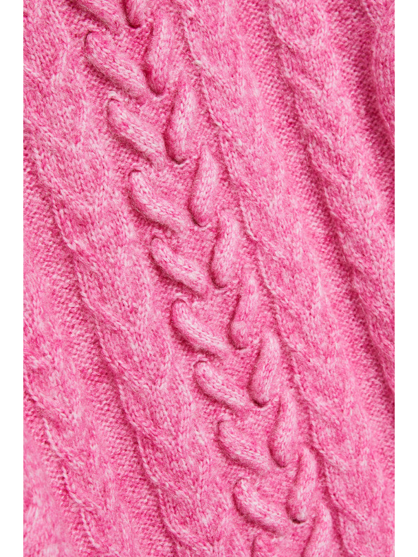 Moodo Moodo fukszia díszkötéses pulóver