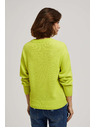 Moodo Moodo limetzöld V-nyakú pulóver