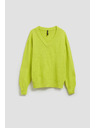 Moodo Moodo limetzöld V-nyakú pulóver
