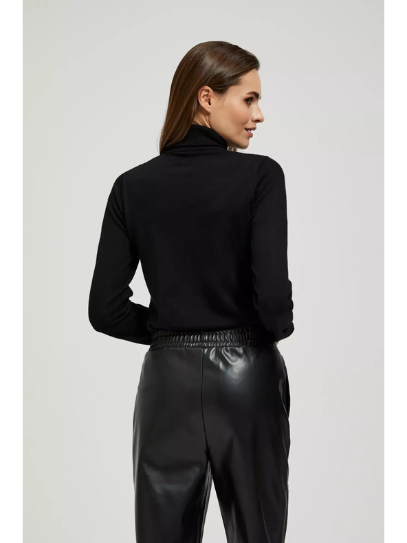 Moodo Moodo fekete nyakú pulóver