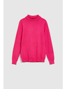 Moodo Moodo fukszia nyakú pulóver