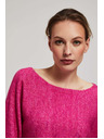 Moodo Moodo fukszia 3/4-es ujjú pulóver