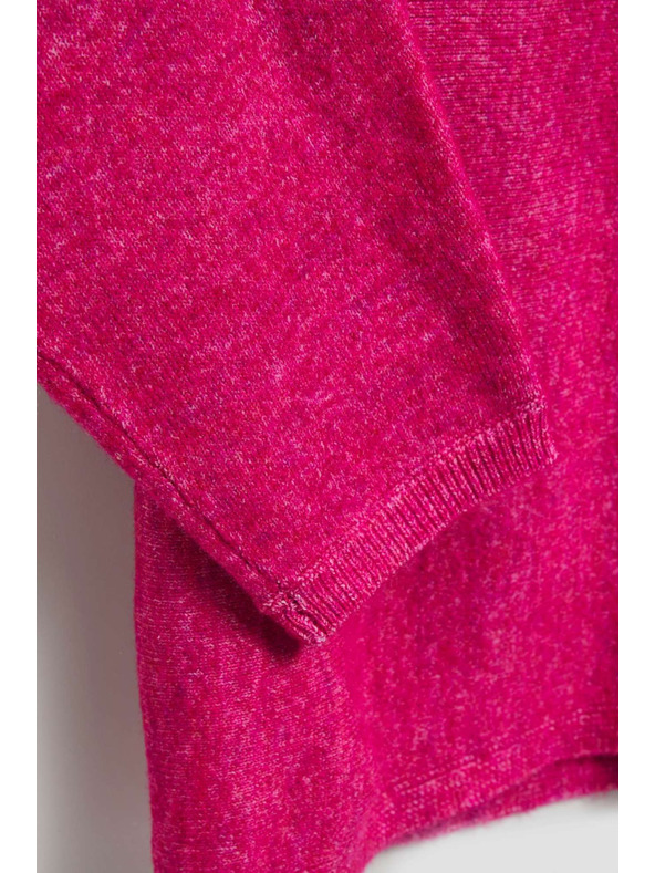 Moodo Moodo fukszia 3/4-es ujjú pulóver