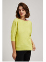 Moodo Moodo limetzöld 3/4-es ujjú pulóver