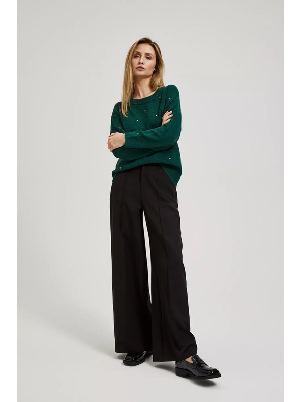 Moodo Moodo strasszos pulóver