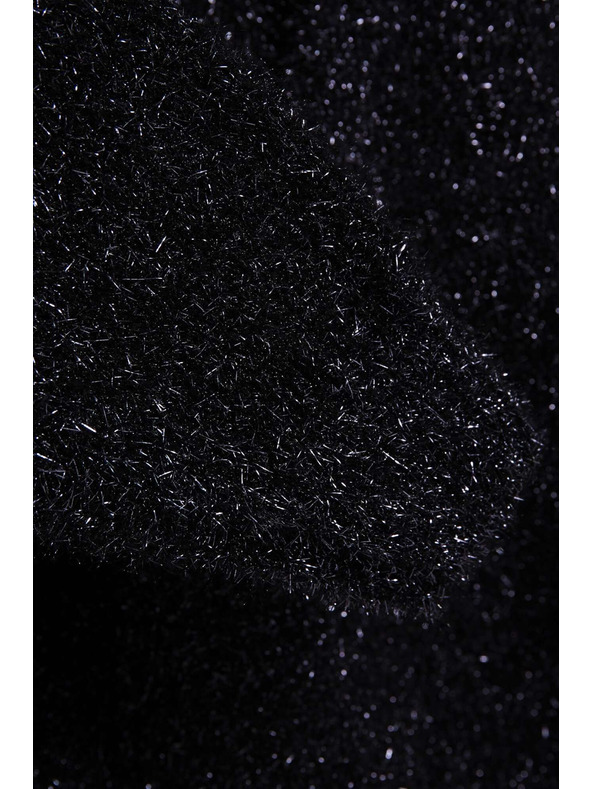 Moodo Pulóver V-nyakkal és metálfénnyel Moodo