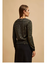 Moodo Fekete pulóver metálfénnyel Moodo