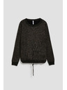 Moodo Fekete pulóver metálfénnyel Moodo