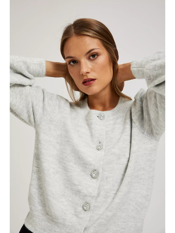 Moodo Kardigán dekoratív gombokkal Moodo