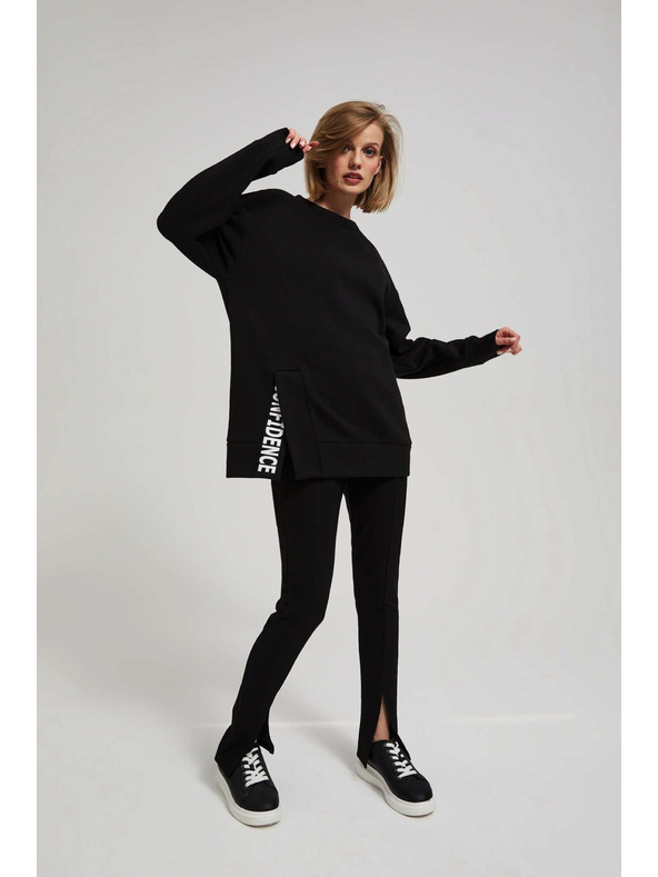 Moodo Oversize pulóver felirattal Moodo