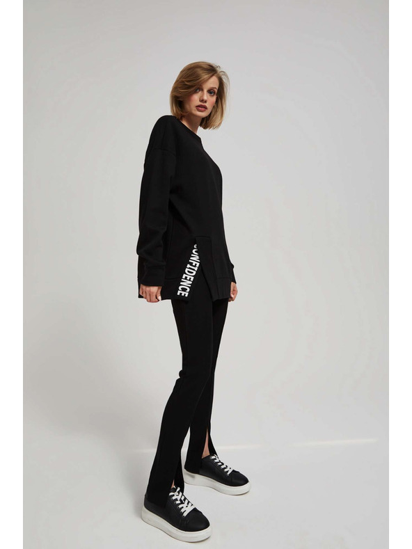 Moodo Oversize pulóver felirattal Moodo