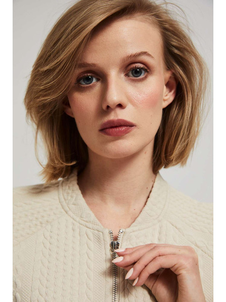 Moodo Cipzáras pulóver zsebbel Moodo