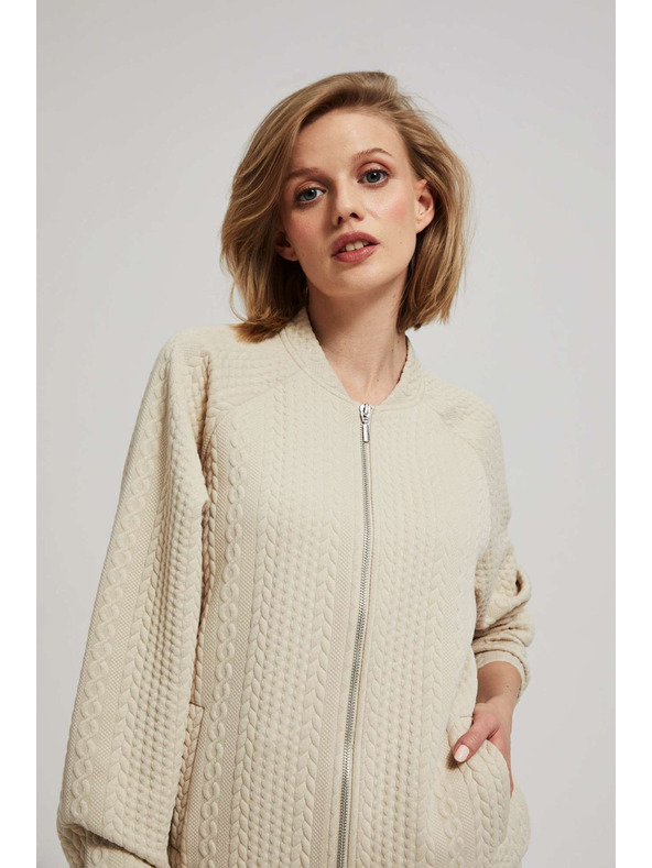 Moodo Cipzáras pulóver zsebbel Moodo