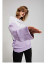 Moodo Levendula nyomott mintás pulóver Moodo