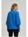 Moodo Azúrkék puffos ujjú blúz Moodo
