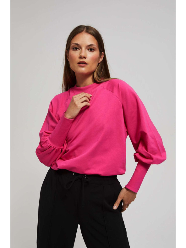 Moodo Fuchsia puffos ujjú blúz Moodo