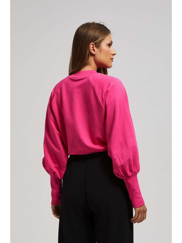 Moodo Fuchsia puffos ujjú blúz Moodo