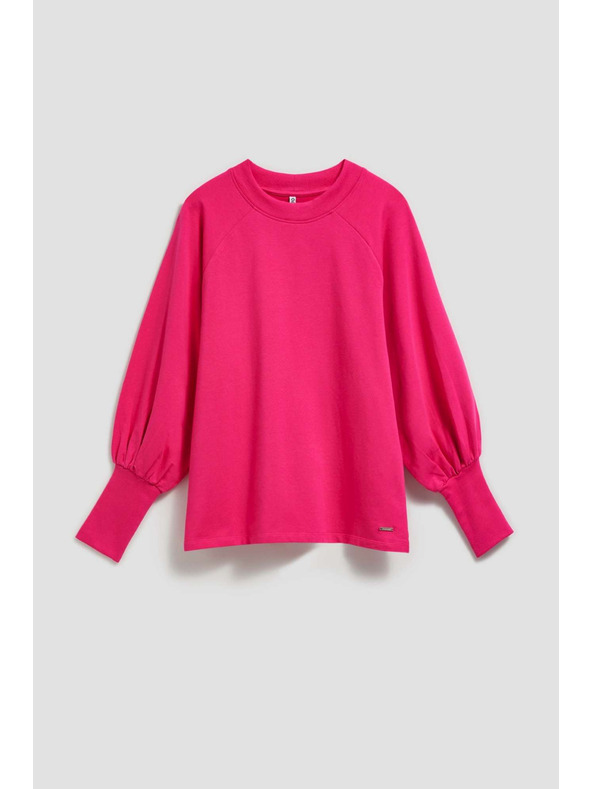 Moodo Fuchsia puffos ujjú blúz Moodo