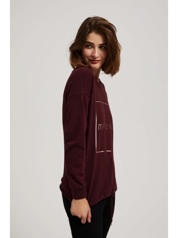 Moodo Egyszerű mintás pulóver Moodo