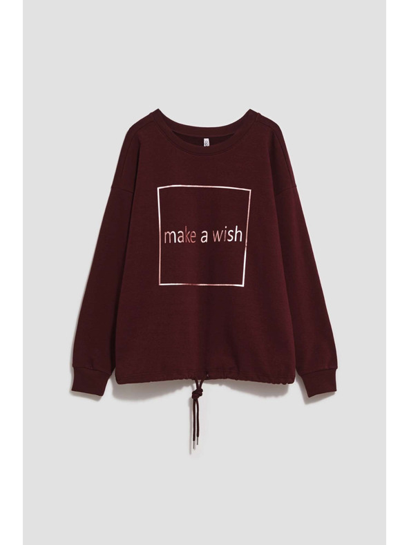 Moodo Egyszerű mintás pulóver Moodo