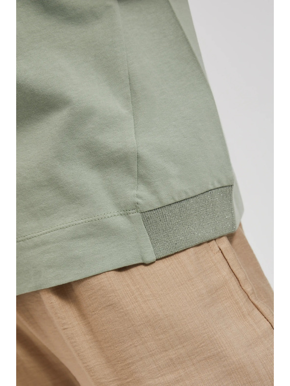 Moodo Mintás blúz olívzöld Moodo