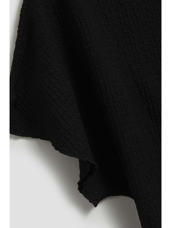 Moodo Elegáns fekete blúz széles ujjakkal Moodo