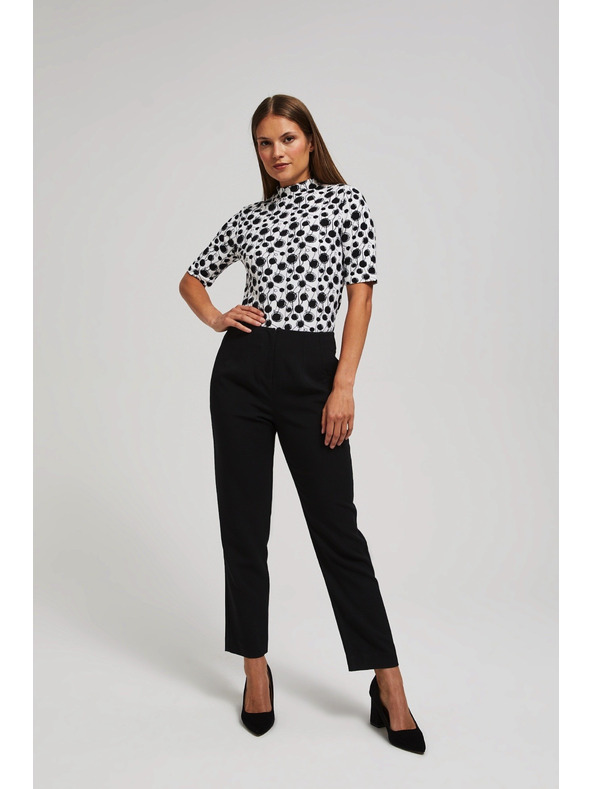 Moodo Mintás gallérú blúz gyöngyház Moodo