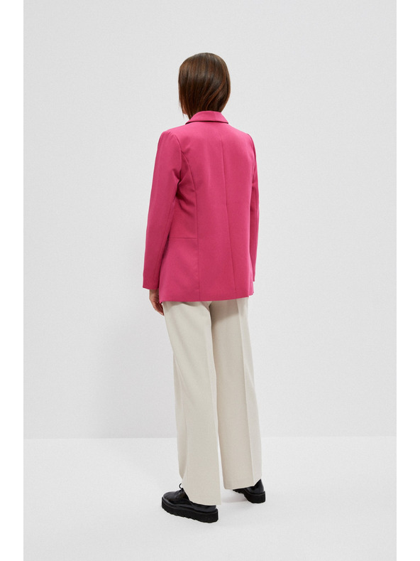 Moodo Egyszínű rózsaszín zakó Moodo