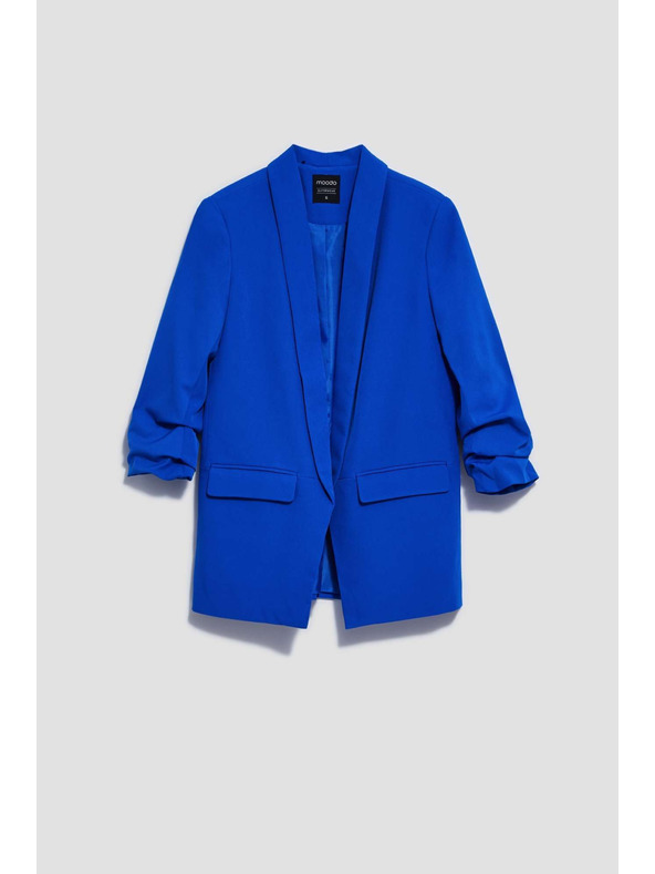 Moodo Egyszínű kék zakó Moodo