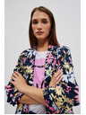 Moodo Egyoldalas blézer növényi mintával Moodo