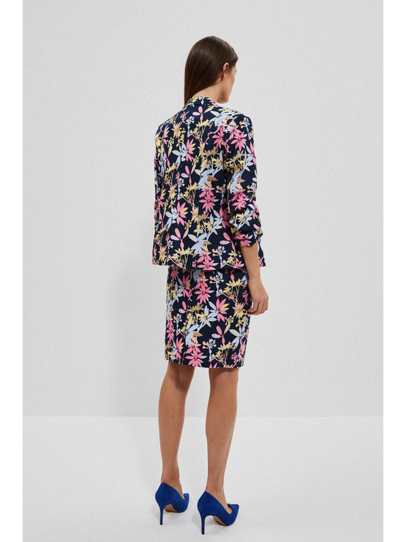 Moodo Egyoldalas blézer növényi mintával Moodo